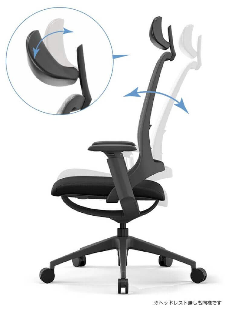 ハグオフィスチェアシンクロロッキングと角度固定機能