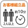 組立式2人以上で約10分