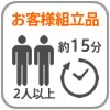 組立式2人以上で約15分