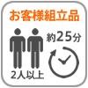 組立式2人以上で約25分