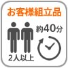 組立式2人以上で約40分
