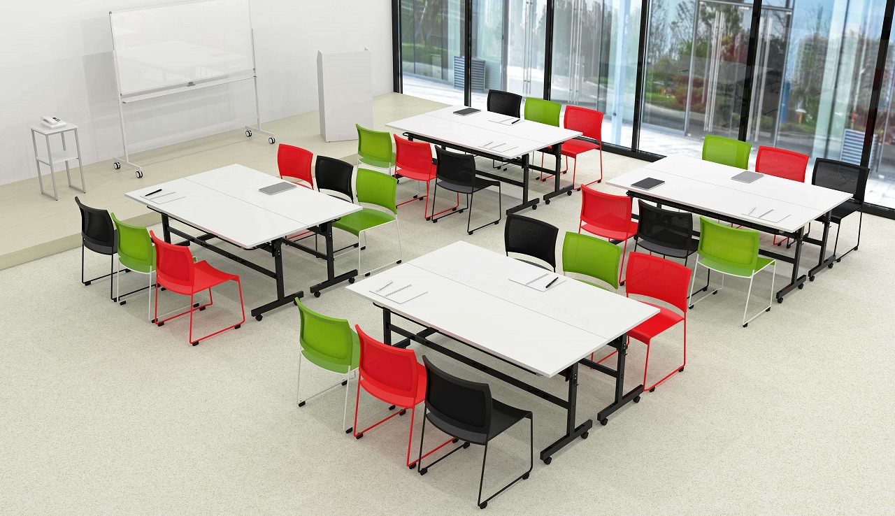 ループ脚スタッキングチェアQUE/SUM/BONUM