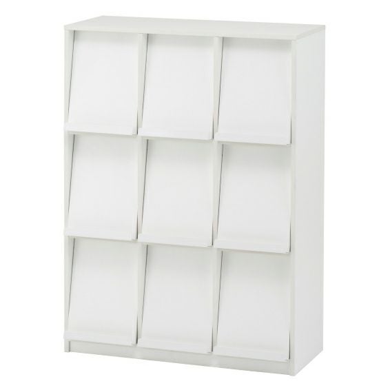 ホワイト シェルフ フラップシェルフ3x3ホワイトRFFLPS-33W | オフィス家具の通販なら