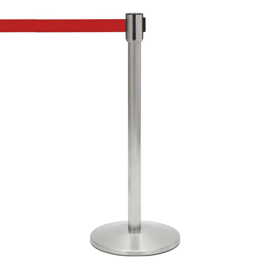 ポールパーテーションAタイプ ベルトレッド1本 RFPP-RD