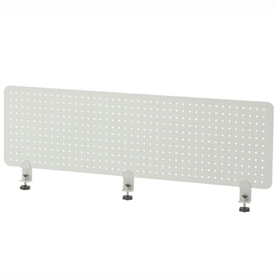 メタルデスクトップパネル W1200クランプ型ホワイト SHDTP-PWH12