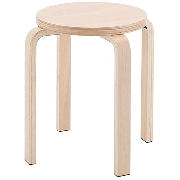木製丸椅子ラウンドスツール ナチュラル1脚入 Z-SHSC-1