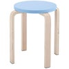 木製丸椅子ラウンドスツール ブルー1脚入 Z-SHSC-1B