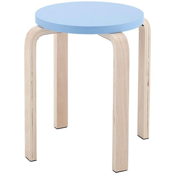 木製丸椅子ラウンドスツール ブルー1脚入 Z-SHSC-1B