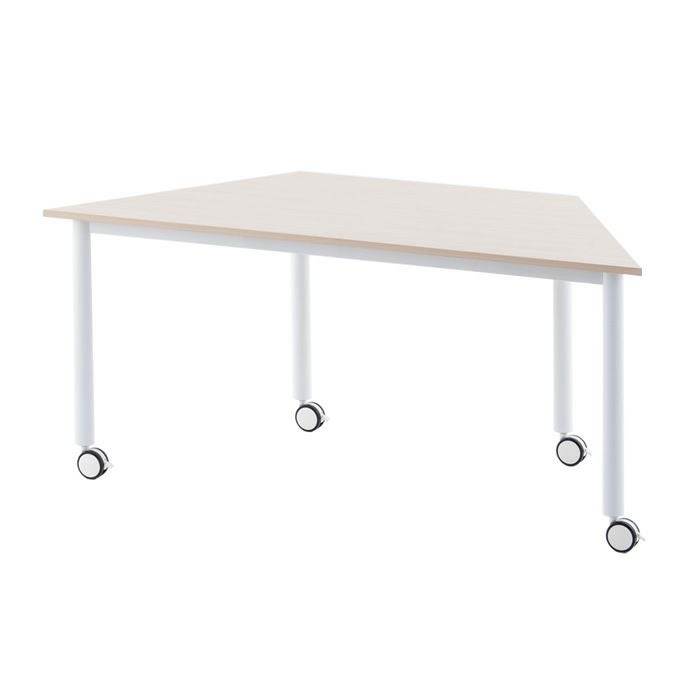 キャスターテーブル 台形ナチュラル RFCTT-WL8016DNA