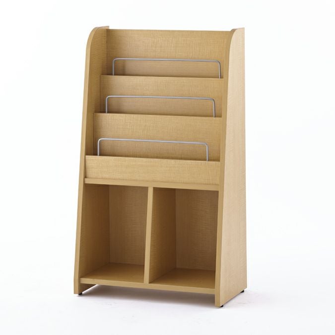 木製マガジンラック2 ハイ ナチュラル RFMR2-NH