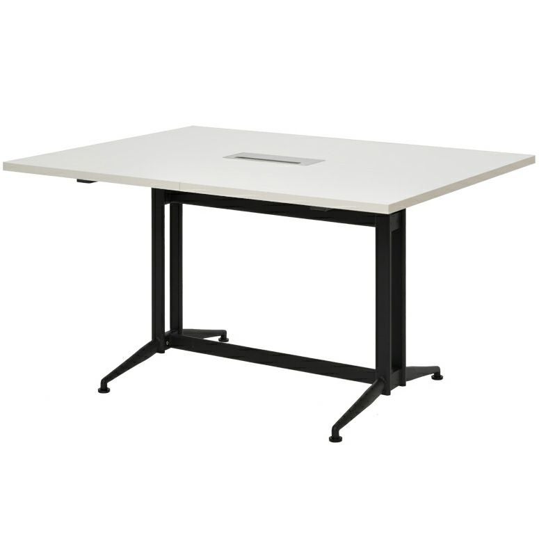 T字脚大会議テーブル W1300×D1000基本ホワイト RFTMT-1310WH