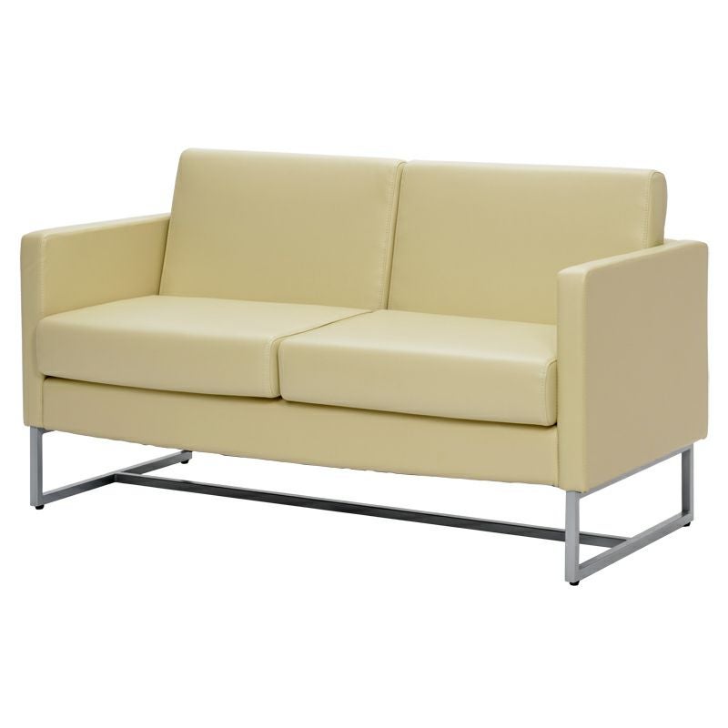 ループ脚ソファ 2人掛けホワイト GZLPSF-2WH