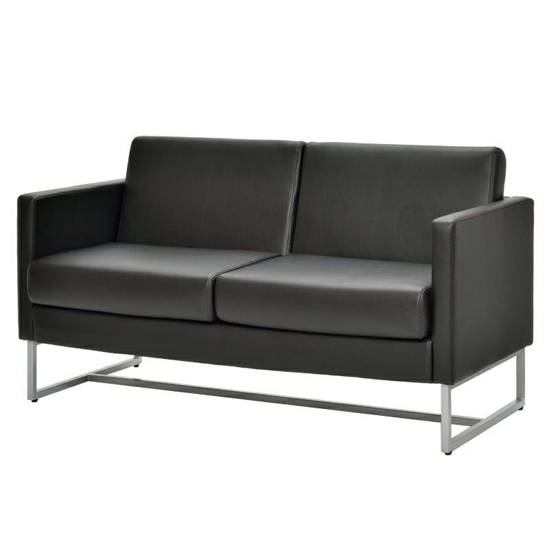 ループ脚ソファ 2人掛けブラック GZLPSF-2BK