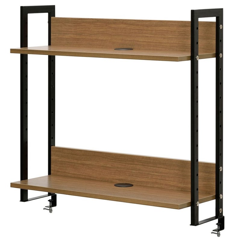 ワーキングデスク上置ハイシェルフ W800ウォルナット GZUSRH-800DM