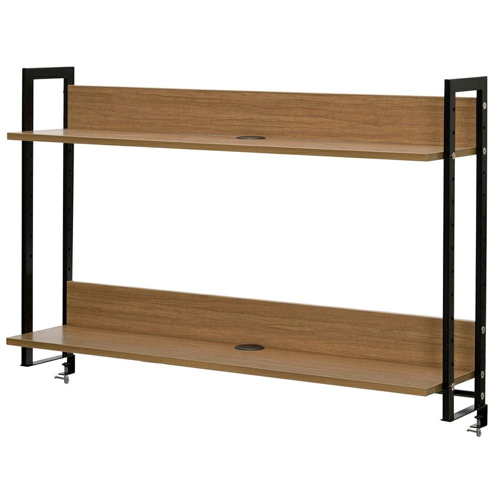 ワーキングデスク上置ハイシェルフ W1200ウォルナット GZUSRH-1200DM