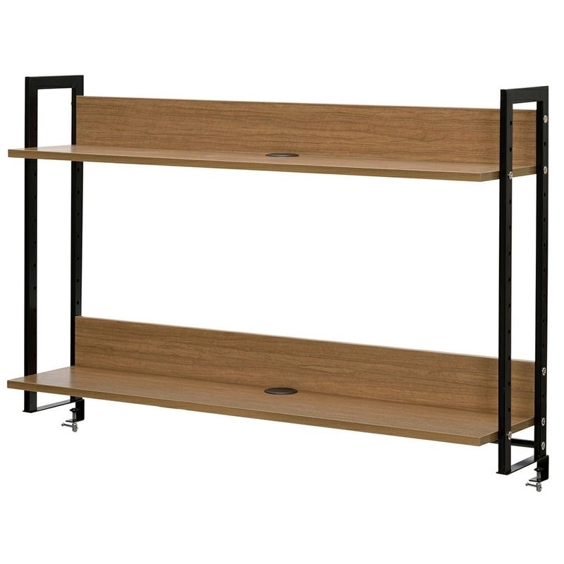 ワーキングデスク上置ハイシェルフ W1200ウォルナット GZUSRH-1200DM