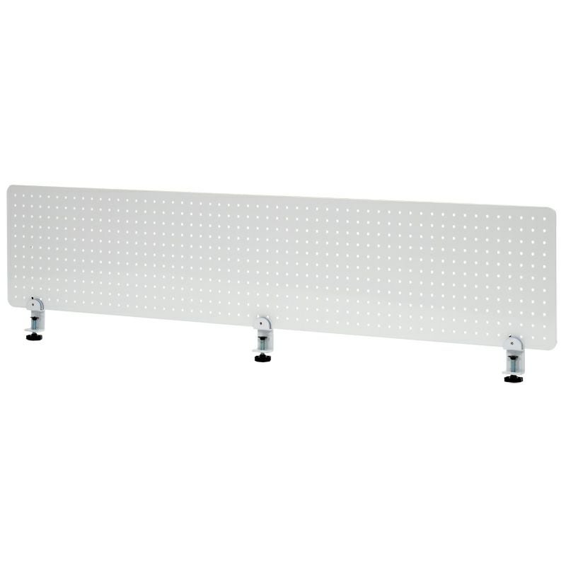 メタルデスクトップパネル W1400クランプ型ホワイト SHDTP-PWH14