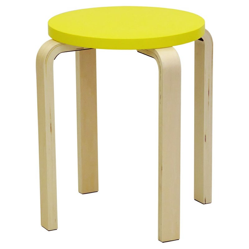 木製丸椅子 イエロー1脚入 Z-SHSC-1YE