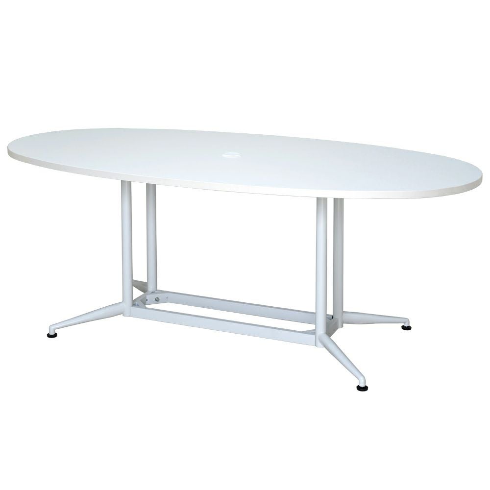OAオーバルテーブル W1800xD900ホワイト RFOVT-OA1890WH
