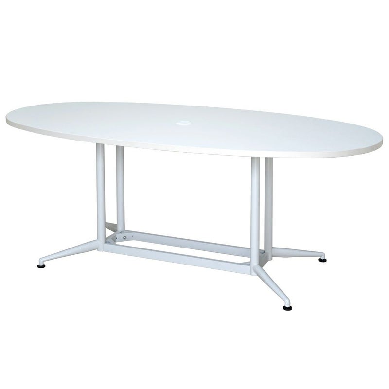 OAオーバルテーブル W1800xD900ホワイト RFOVT-OA1890WH