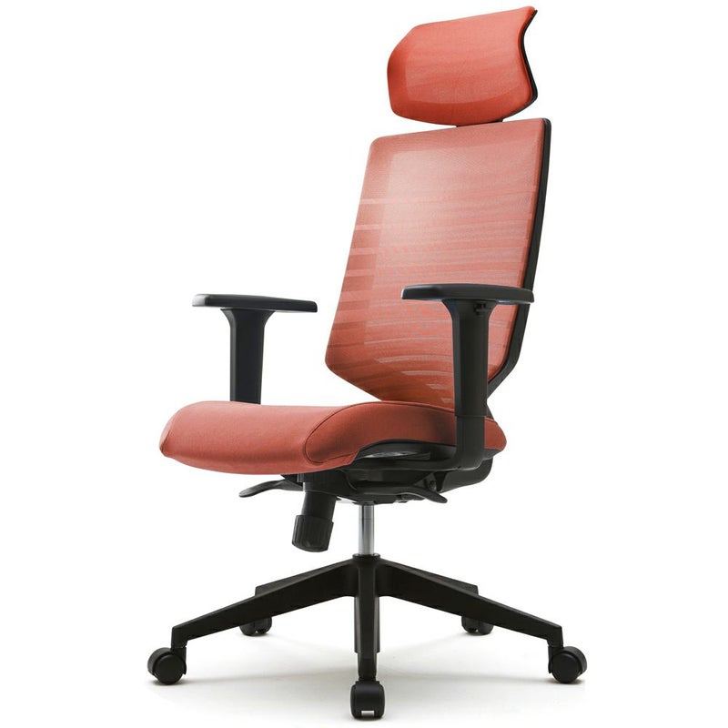 FURSYS T30 チェア 可動肘 ヘッドレスト付き オレンジ FHTN302RF020