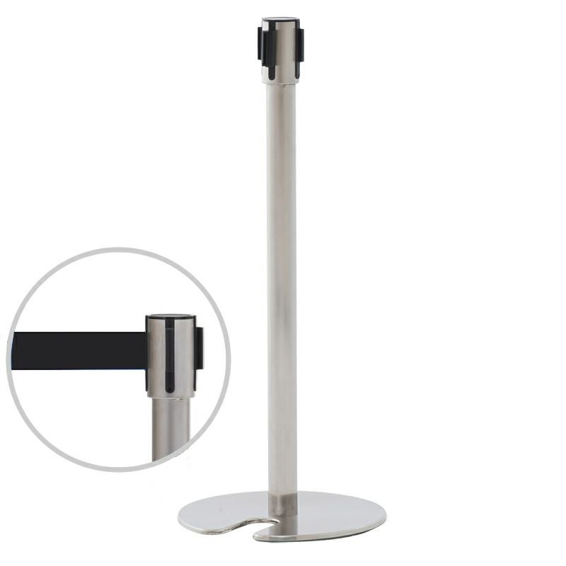 ポールパーテーション スタッキングSタイプ2  ベルトブラック1本 RFPP-BKST2