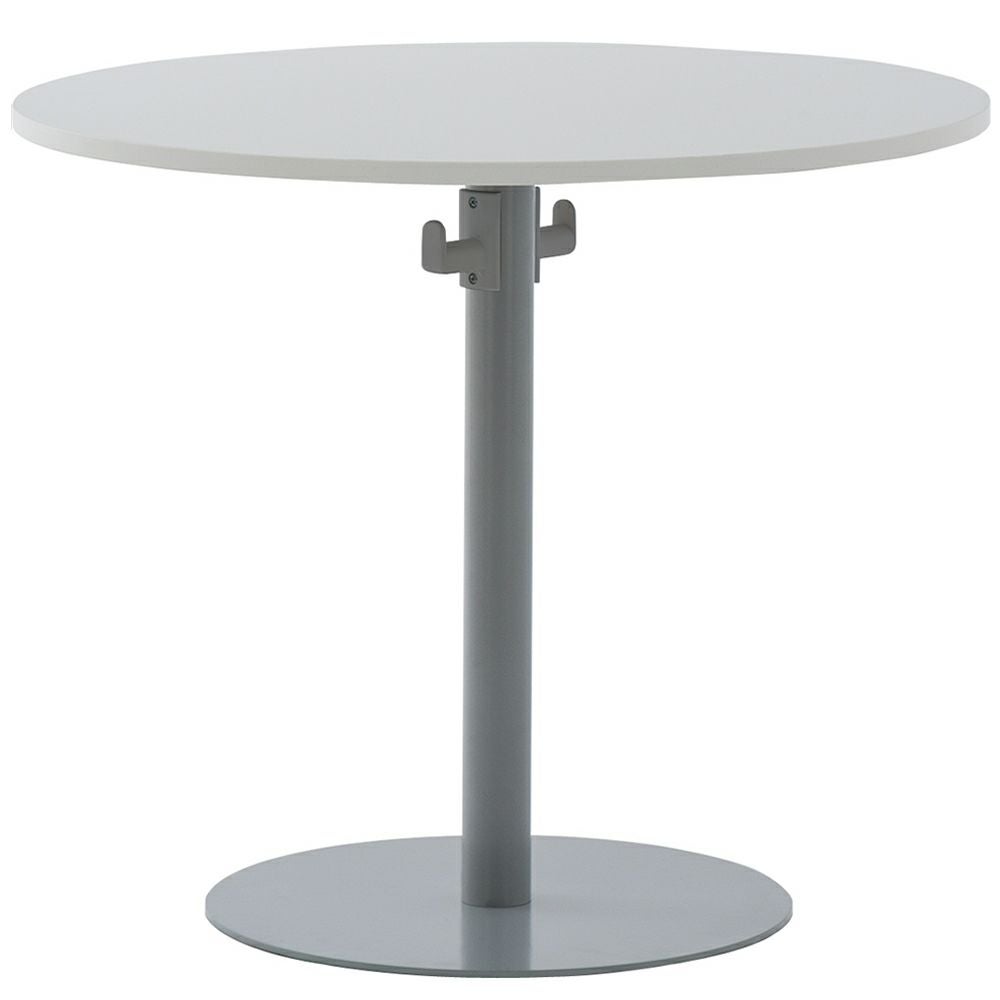 リフレッシュテーブルⅡバッグハンガー付きφ800ホワイトRFRT2-800WH-BH