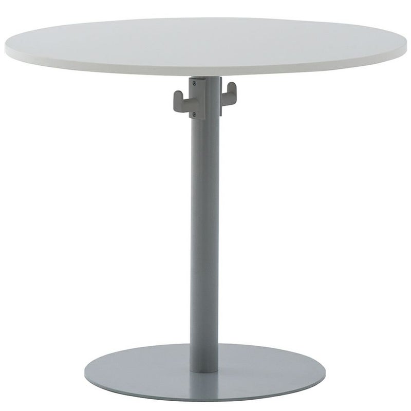 リフレッシュテーブルⅡバッグハンガー付きφ800ホワイトRFRT2-800WH-BH