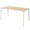 TEOミーティングテーブル W1500xD750ナチュラル×ホワイト  RFMT-IL1575NW