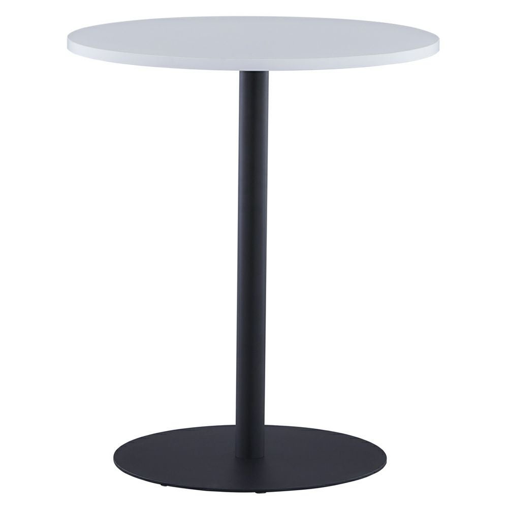 リフレッシュテーブル３φ600ホワイト×ブラック脚RFRT3-600WH-BL