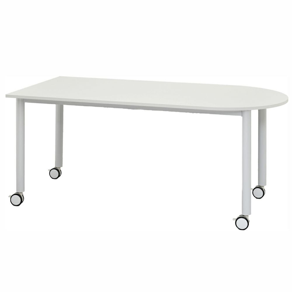 キャスターテーブルホワイト脚 U字形ホワイト RFCTT-WL1680UWH