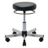 ラウンドキャスタースツール ブラック×クローム脚 RFRCS-FPBKCL