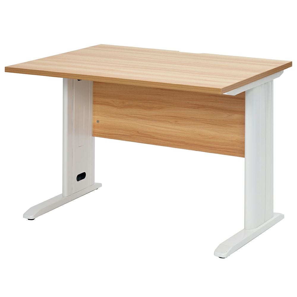 スチール脚デスク W1200xD700 ナチュラル ホワイト脚 RFSLD-1070NA-WL