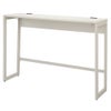 リスム ハイデスク W1000×D450ホワイト×ホワイト脚 2ヶ口コンセント付き RFFHD-1045WH-WL