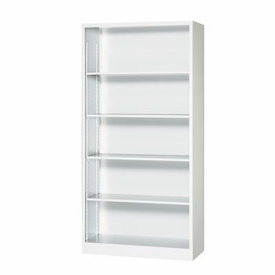 スチールオープン書庫3×6型ALホワイト