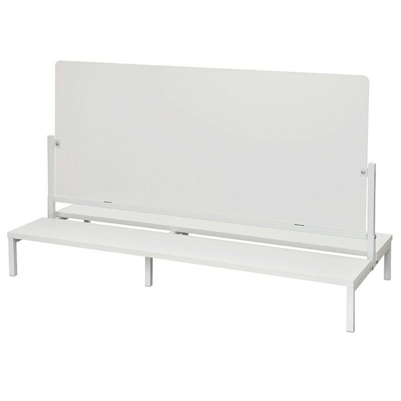 対面机上台 W1150ホワイトフロストパネル付き RFTR-DTP115WH-FR