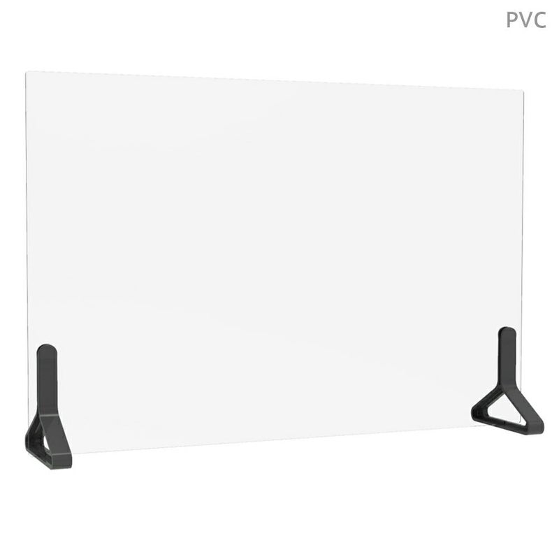 カラー脚PVC衝立 W900×H600 ブラック PPL-9060PVC-BK