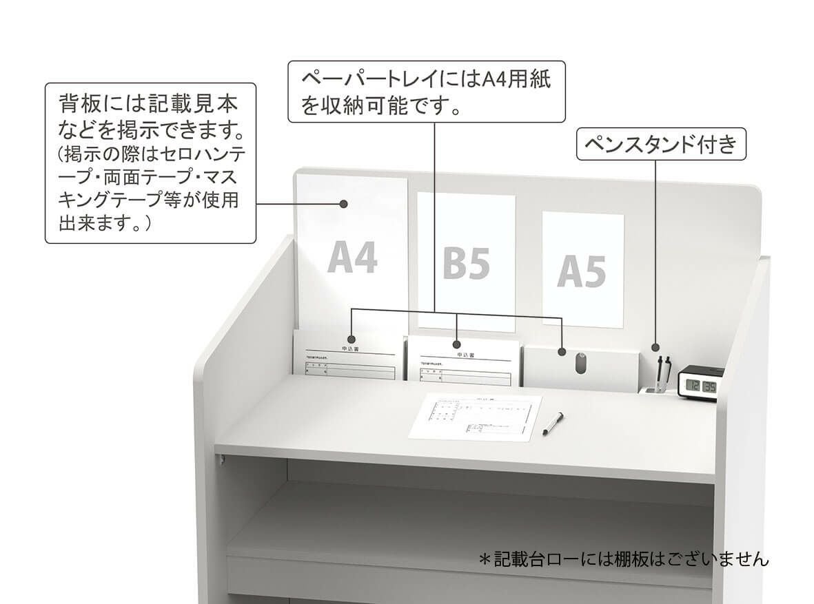 記載台 ローW900×D600 ホワイトRFKD-9060WHL | オフィス家具の通販なら