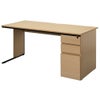 ワークデスクⅡ片袖 W1400xD700 ナチュラルGZWC2-1470NA