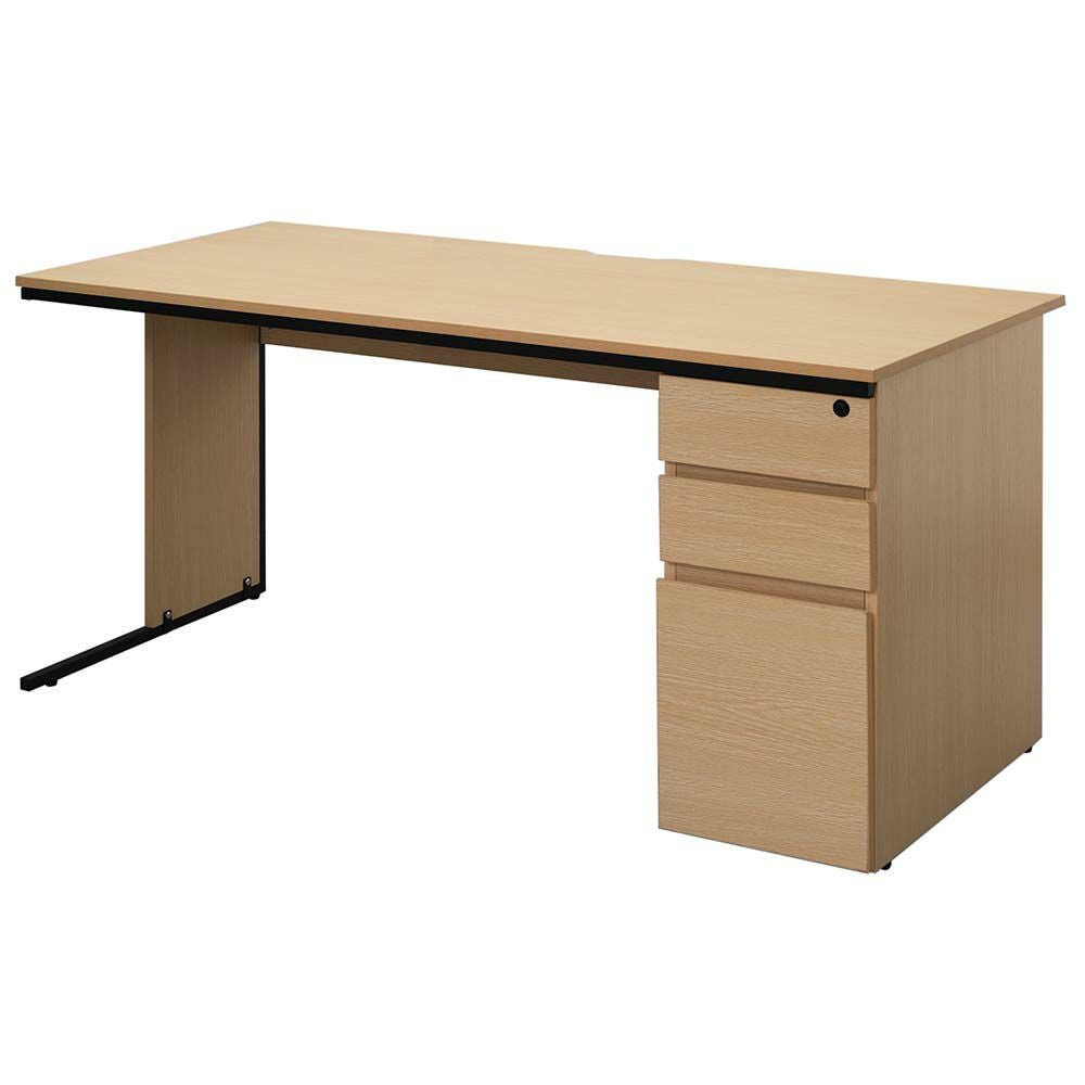 ワークデスクⅡ片袖 W1400xD700 ナチュラルGZWC2-1470NA