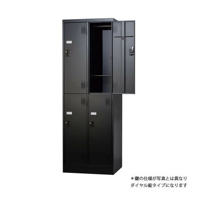 TLKシリーズスタンダードロッカー8人用 4列2段 ダイヤルロック式 