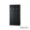 TLKシリーズスタンダードロッカー　3人用スリム ダイヤルロック式 マットブラック◆TLK-D3N-MB