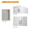 TLKシリーズスタンダードロッカー　1人用スリム　 シリンダー錠 マットブラック◆TLK-S1S-MB