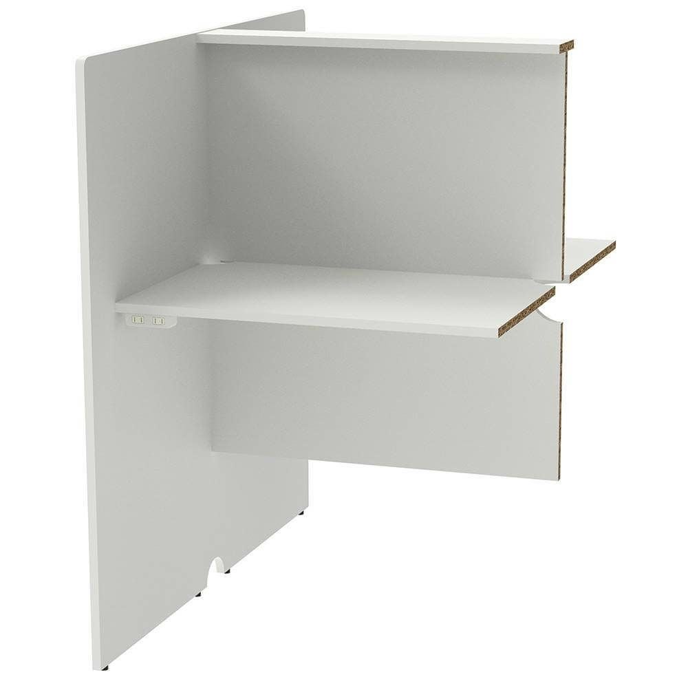 RFPCブース 増連 W800×D1200 ホワイト 2ヶ口コンセント付き