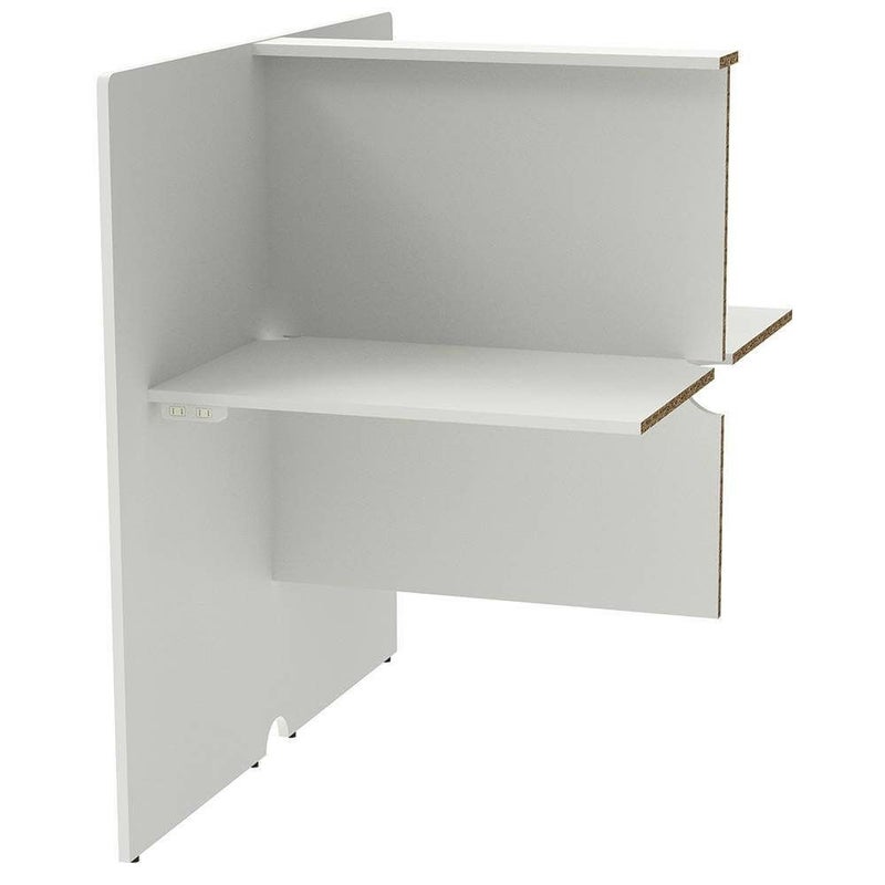 RFPCブース 増連 W800×D1200 ホワイト 2ヶ口コンセント付き