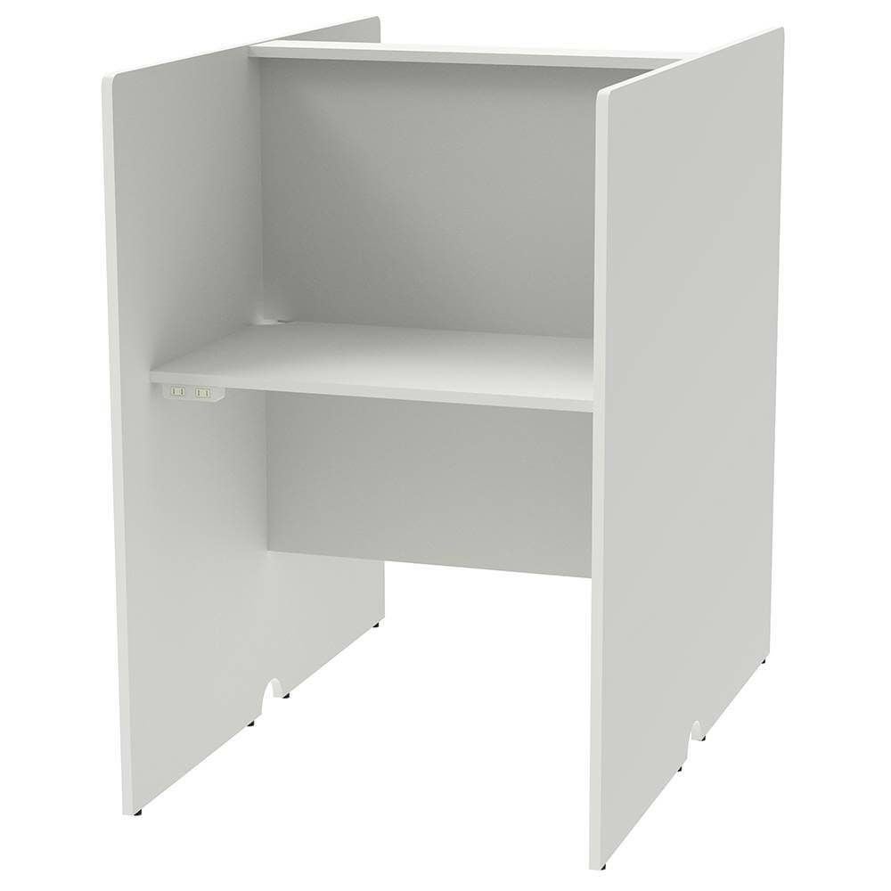 RFPCブース 基本 W800×D1200 ホワイト 2ヶ口コンセント付き