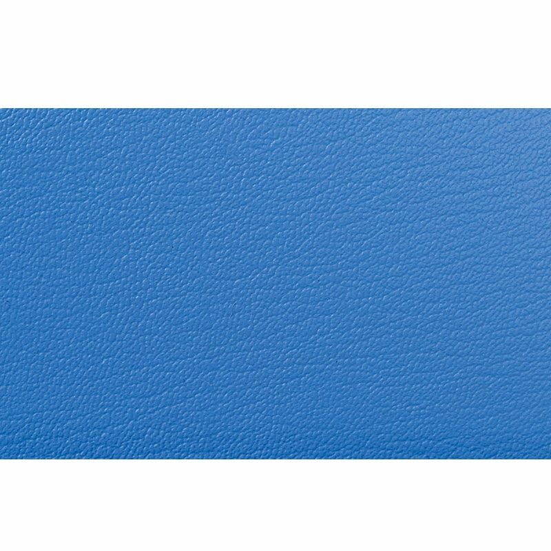 アール・エフ・ヤマカワ CM351 ミーティングチェア4本脚・キャスター・肘付 メッキレザー張り ミドルブルー 2脚セット◆CM351-CXC-MBL-2SET