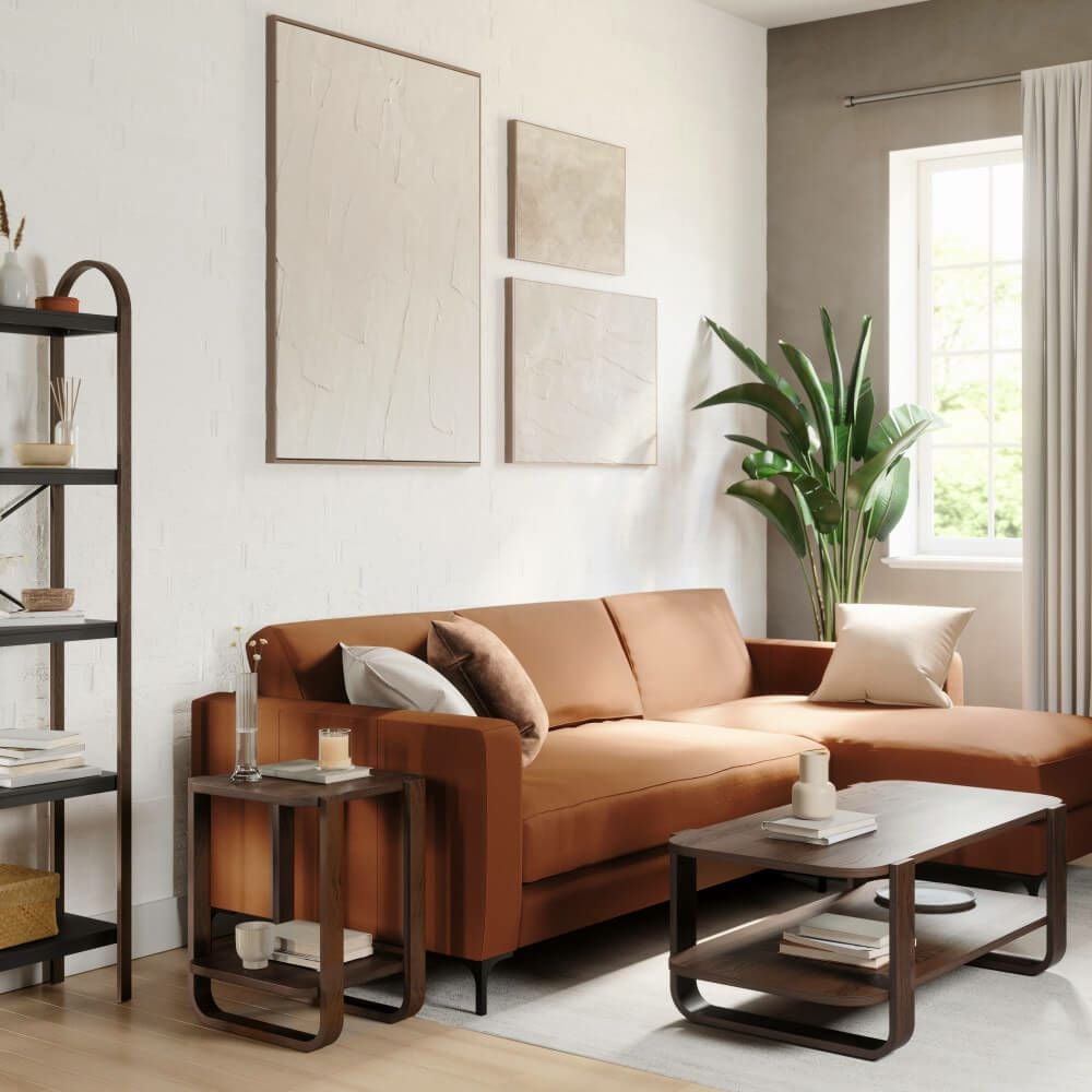 アール・エフ・ヤマカワ ベルウッド サイドテーブル エイジドウォルナット ◆21017426746