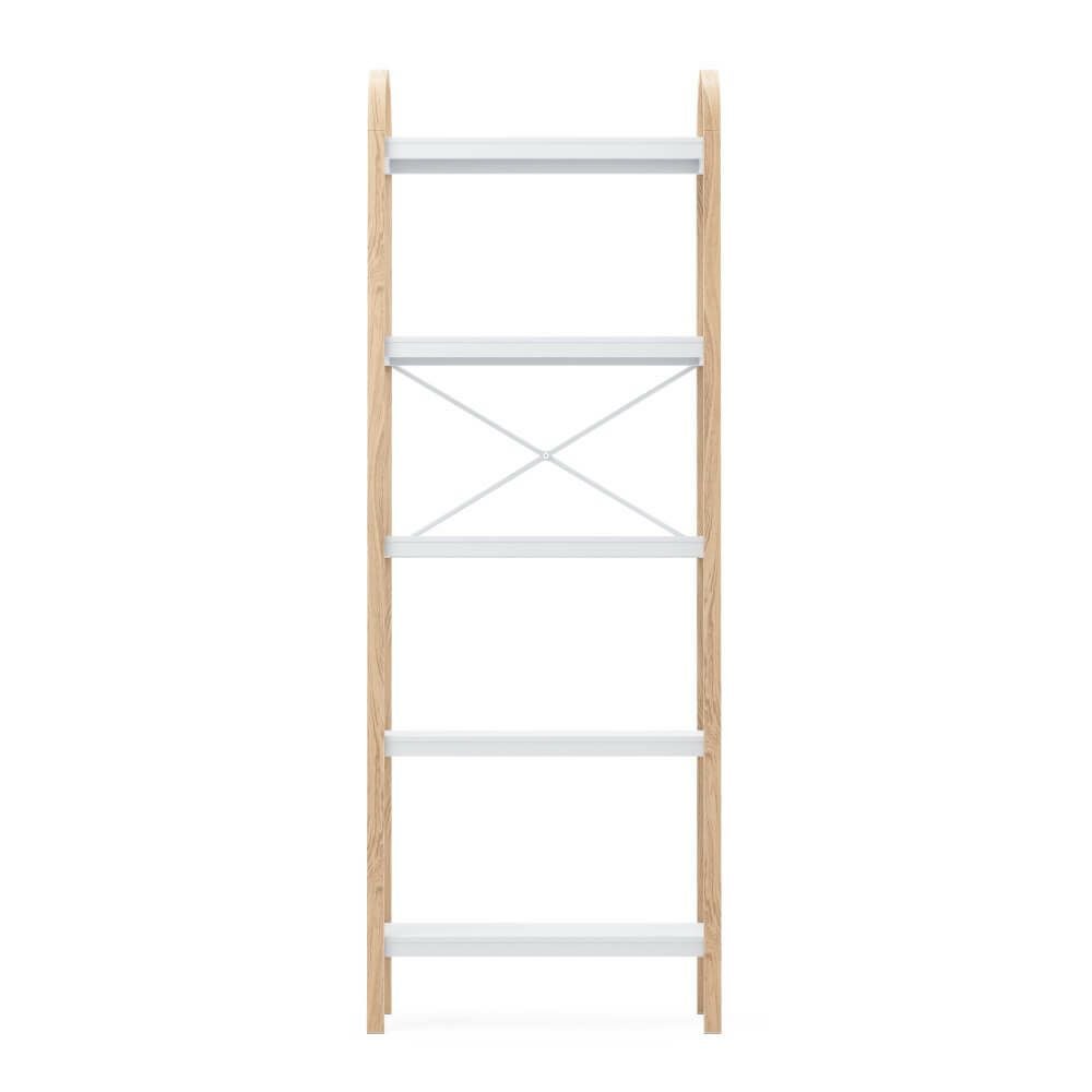 アール・エフ・ヤマカワ ベルウッド ５シェルフスタンド ホワイト／ナチュラル ◆21016840668