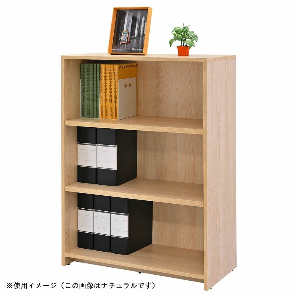 プラン木製シェルフ W800×H1141 ウォルナット×ブラック RFPS-8011DB